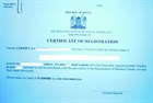 Business registration certificate